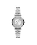 Emporio Armani WoMens Silver Steel Quartz Watch - One Size