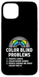 Coque pour iPhone 15 Plus Color Blind Problems Lunettes de test de cécité Arc-en-ciel