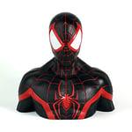 Semic Distibution- Miles Morales Deluxe Money Bank Spider-Man Tirelire de Collection, BBSM016, Multicolore, 18cm