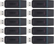 10PCS clé USB Kingston 64Go Kingston DataTraveler Exodia DTX/64GB Clé USB 3.2 Gen 1 avec capuchon de protection et anneaux