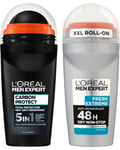 Men Expert Fresh Extreme XXL Roll-on 50ml + Carbon Protect Roll-On 50ml