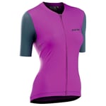 Northwave Extreme Woman's Short Sleeve Cycling Jersey - Cyclamen / Anthracite Medium Cyclamen/Anthracite