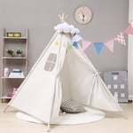 DS BS Kids Natural Cotton Teepee Play Tent - Tents - PR9667