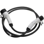 Câble de recharge type 2 vers type 2 compatible avec Volvo XC90 Recharge voiture électrique - 3 phases, 32 a, 22 kW, 3 m - Vhbw
