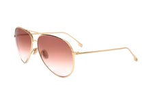 Lunettes de Soleil Victoria Beckham VB203S 712 GOLD/BURGUNDY 62/13/ Femme