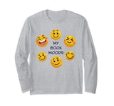 My Book Moods – Cute Book Lover & Novel Reader Quote Long Sleeve T-Shirt