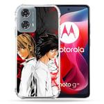 Cokitec Coque Renforcée pour Motorola G24 4G Manga Death Note Duo