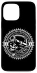 Coque pour iPhone 13 Pro Max Casque de motard Weekend Warrior Moto Gear & Chaînes