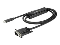 Startech.Com 3Ft (1M) Usb C To Vga Cable, 1920X1200/1080P Usb Type C To Vga Video Active Adapter Cable, Thunderbolt 3 Compatible, Laptop To Vga Monitor/Projector, Dp Alt Mode Hbr2 Cable - 1M Usb-C Video Cable (Cdp2vgamm1mb) - Ekstern Videoadapter -