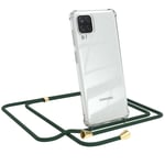 For Samsung Galaxy A12 Phone Case To Hang Cord Case Chain Green