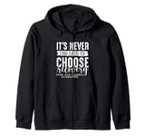 Never Too Late Choose Recovery Drug Alcohol Awareness Zip Hoodie