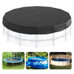 VEVOR Couverture de Piscine Ronde de 15 Pieds, Couverture Solaire Piscine Hors Sol, Couverture de sécurité pour Piscine avec Design avec Cordon de Serrage, Couverture d'hiver pour Piscine en Tissu