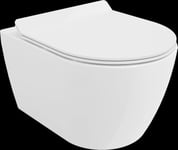 WC-istuin Mexen Carmen Rimless Slim hitaasti laskeutuvalla kannella, White