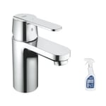 Mitigeur lavabo GROHE Quickfix Get taille S chromé + nettoyant GrohClean