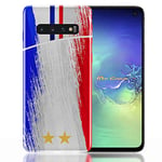 MYCOQUE Coque Foot France Samsung Galaxy S10|S10+|S10E Personnalisable (Samsung S10E Lite)