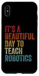 iPhone XS Max Vintage Robotics Instructor Inspiring Young Innovators Retro Case