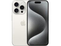 Apple iPhone 15 Pro - 5G smartphone - dobbelt-SIM / Internminne 512 GB - OLED-display - 6.1 - 2556 x 1179 piksler (120 Hz) - 3x bakkamera 48 MP, 12 MP, 12 MP - front camera 12 MP - hvit titan