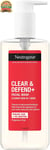 Neutrogena Clear and Defend+ Facial Wash, Clearer Skin in 1 Week, 200ml