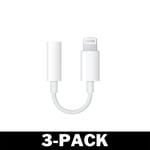 Digital Lightning till 3,5mm - AUX - iPhone iPad iPod 3-Pack