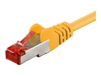 Goobay - Nätverkskabel - Rj-45 (Hane) Till Rj-45 (Hane) - 7.5 M - Par I Metallfolie (Pimf) - Cat 6 - Halogenfri, Formpressad, Hakfri - Gul