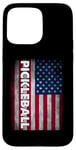 iPhone 15 Pro Max Pickleball American Flag USA Pickle Ball Player Patriotic Case