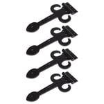 4x Arrowhead T-Hinge Cast Iron Antique Cupboard Door Hinges W230mm Black