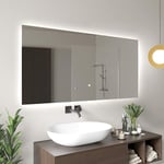 Artforma - Miroir led Lumineux 100x60 cm de Salle de Bain Mural avec éclairage Interrupteur Tactile, 3 en 1 Éclairage Dimmable 2800 - 6500K L58