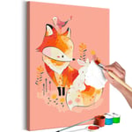 Mal selv billede - Fox and Rabbit 40 x 60 cm