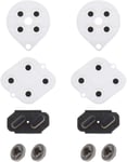 2 Set Coussinet De Bouton Conducteur En Silicone Pièce De Réparation De Remplacement De Bouton De Manette Compatible Avec Super Snes Manette