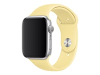 Apple 44Mm Sport Band - Klokkestropp For Smart Armbåndsur - Størrelse S/M Og M/L - Sitronkrem - For Watch Hermès Series 7, Hermès Series 9, Nike Series 7, Series 10, Series 8, Series 9