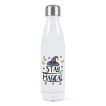 Stay Magical Double Wall Water Bottle Funny Joke Magical Spell Witch Wizard