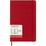 Moleskine 12M Daily Kalender 2025 Hardcover Large Red