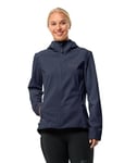 Jack Wolfskin Bornberg Sweat à Capuche W Veste Softshell Blouson, Bleu Nuit, m Femme