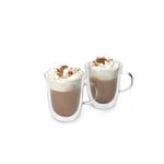 Set of 2 La Cafetiere Double Walled Hot Chocolate Mugs