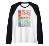 Scott Pilgrim Vs. The World Pilgrim Fight Moves Grid Raglan Baseball Tee