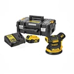 Dewalt DCW210P1 Ponceuse excentrique 125 mm 18V Brushless + en TSTAK + 1 X 5,0 Ah Batteries + Chargeur