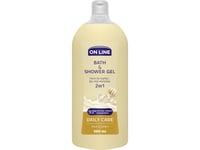 On Line 2-In-1 Bath Gel And Lotion Daily Care 980Ml