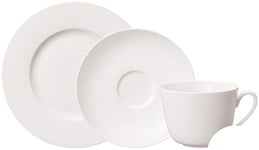 Villeroy & Boch - Twist White Coffee Set for up to 6, 18 pcs., Timeless Coffee Service, Premium Porcelain, White, Dishwasher Safe