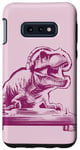 Coque pour Galaxy S10e Trex Dinosaure DJ électronique Beats Musique Art Drôle