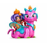 Pinypon- Reine et Dragon Volant pour Filles à partir de 4 Ans (Famosa 700015547)