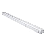 Tolletour - Réglette lumineuse led 120cm 18W - Blanc froid 4000K-4500K - Double tube