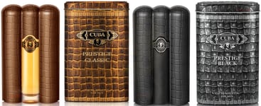 Men's Perfume Cuba Prestige CLASSIC EDT 90ml + BLACK EDT 90ML GIFT FOR HIM COMBI