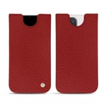 Pochette cuir Apple iPhone 13 Pro Max - Pochette - Rouge - Cuir grainé - Neuf