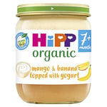 HiPP Organic Mango & Banana topped with Yogurt Baby Food Jar 7+ Months (6 x 160g)