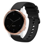 Garmin Vivoactive 4S Urrem i silikone, 18mm - Sort