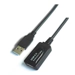 AISENS Cable Extensor USB(A) 2.0 A USB(A) 2.0 15M Negro/Macho A HEMBRA/AMPLIFICADO A101-0020