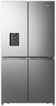 Hisense RQ758N4SWSE American Fridge Freezer-Stainless Steel Stainless