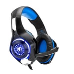 GM-1 Over-Ear Wired 3.5mm Pro Gaming Headset for PS4 Xbox One Blue