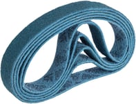 5 pièces 3M SC-BS Fabriqué à partir de Scotch Brite bande abrasive non-tissé ceinture tuyau ponceuse à bande rectifieuse (3M SC-BS Grade: very fine, Color: blue, 30mm x 533mm)