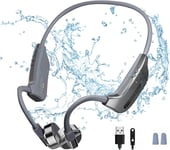 Casque Conduction Osseuse Bluetooth 5.3,Casque Natation,Casque Etanche Ipx8,Ecouteurs Sport Ouvert Sans Fil Memoire Mp3 32G Integree,Lecteur Mp3,Ecouteur Natation Pour Course A Natation,Cyclisme